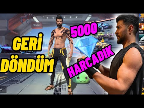 BABA DÖNDÜ. YA SİZLER ? / 5000 ELMAS HARCADIK / FREE FIRE / Free fire