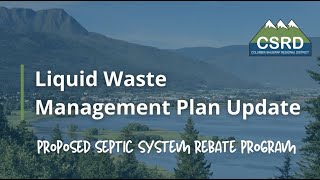 CSRD Liquid Waste Management Plan Update
