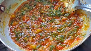 Ganga Vavili Tomato Kura || Purslane Leaves Curry || Yadav Food Factory