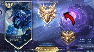 TOP GLOBAL HELCURT BEST BUILD AND ROTATION!! 😳( RANK UP FASTER? ) MLBB