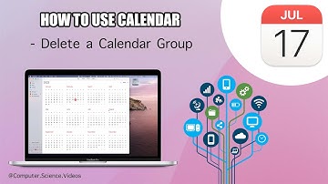 How to DELETE a Calendar Group On the Calendar Application Using a Mac - Basic Tutorial | New