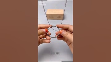 How did the ring get stuck on the chain?। Puzzle solve#shorts #puzzle