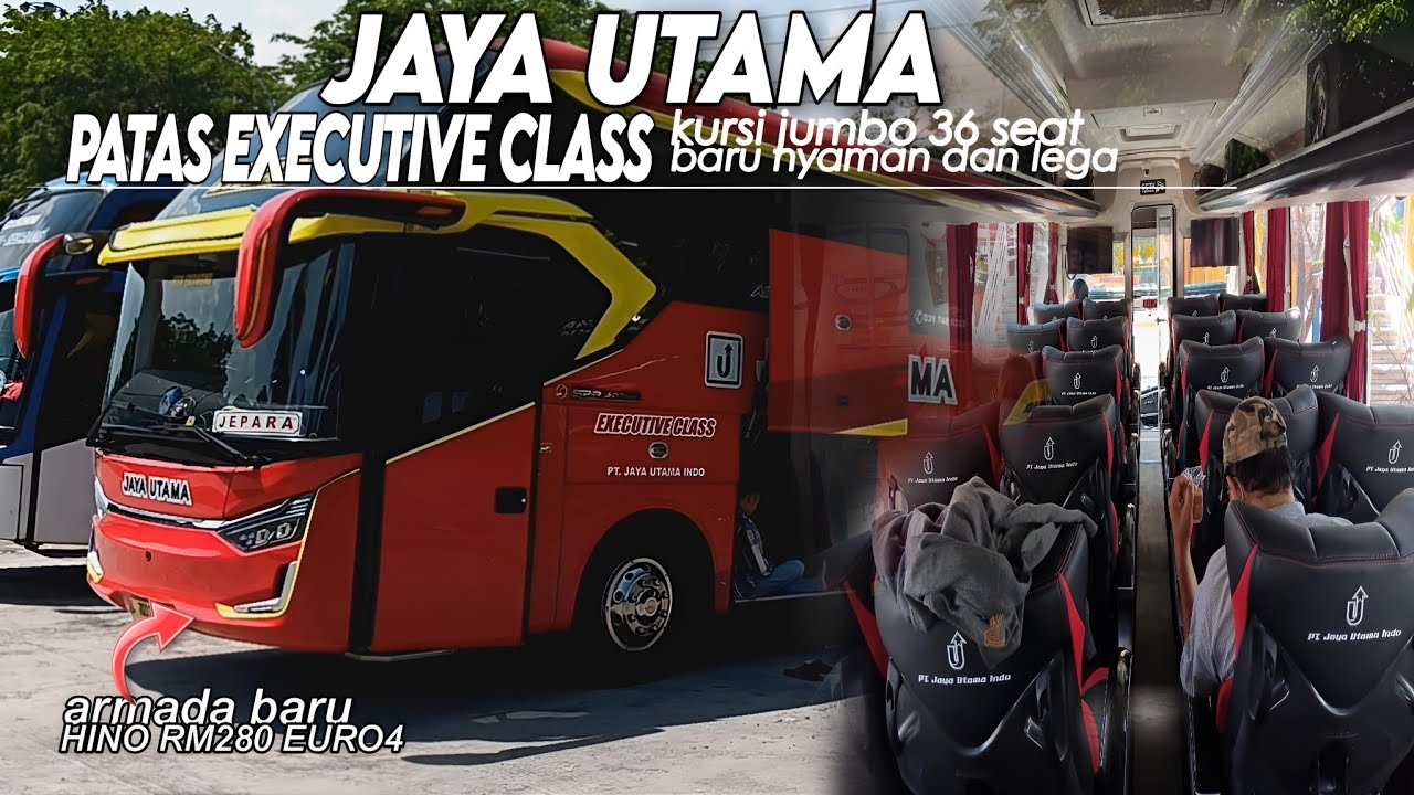 COBAIN PO JAYA UTAMA INDO||SEENAK INI😱❓️KURSI BARU JUMBO||HINO RM280 EURO4 ULTIMATE EDISI