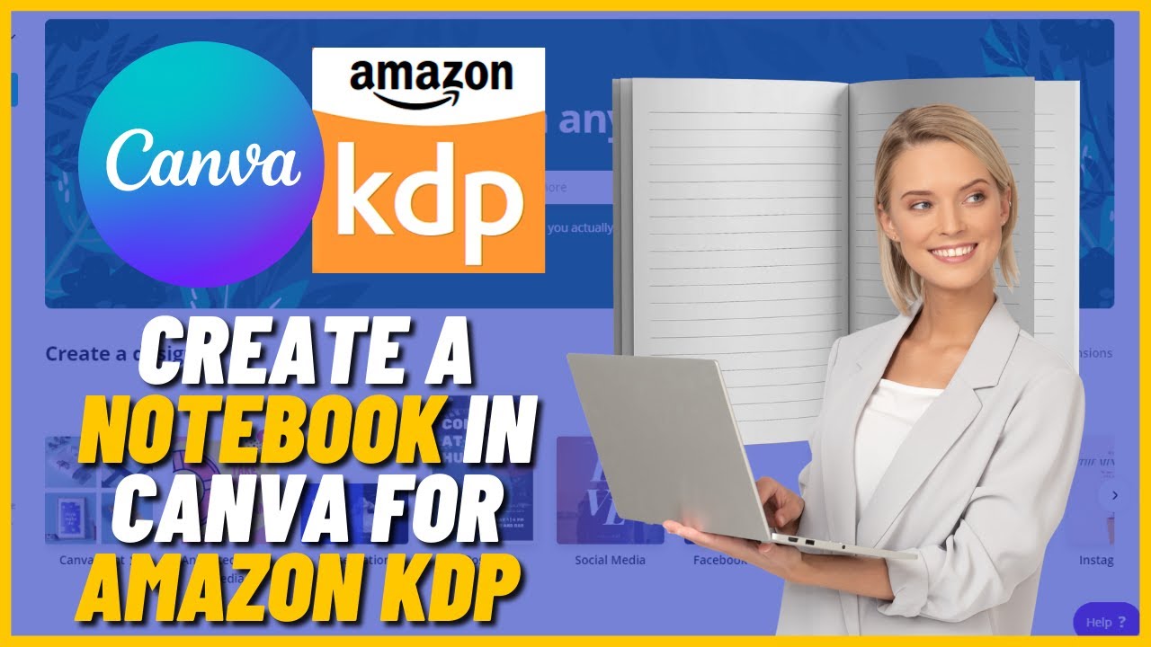 How To Create A Notebook In Canva for Amazon KDP | Low/No Content Book ...