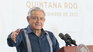 Estrategia de seguridad en Quintana Roo reduce incidencia delictiva. Conferencia presidente AMLO