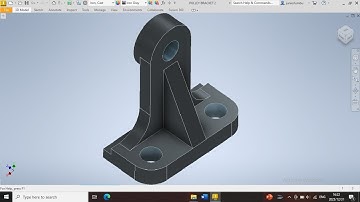 HOW TO DRAW A PULLEY BRACKET (Pulley Assembly using Autocad Inventor UNISA CAD161S Mechanical Tutor)