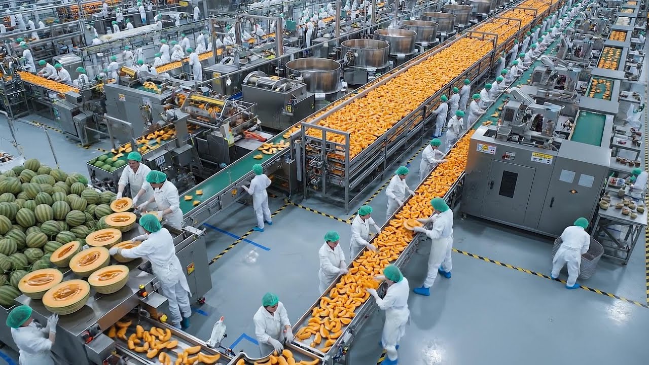 Inside the Modern Factory: Mass Producing Cantaloupe Jam for Tet Holiday | Food Industry Process