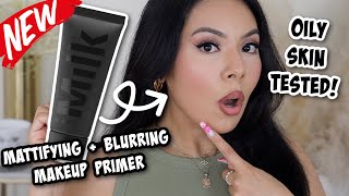 NEW🔥 MILK MAKEUP MATTIFYING + BLURRING MAKEUP PRIMER || REVIEW & WEAR TEST ON OILY SKIN screenshot 5
