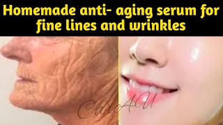 Homemade anti- aging serum for fine lines and wrinkles-#natural#wrinkles#antiaging#care4u screenshot 4