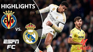 🚨 BELLINGHAM'S UNREAL! 🚨 Villarreal vs. Real Madrid | LALIGA Highlights | ESPN FC image
