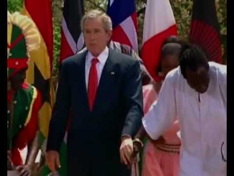 Video: George W. Bush lade en krans till minne av offren för terrorattacken