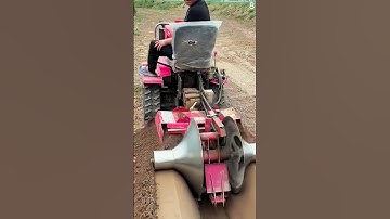 petani cerdas membuat saluran irigasi menggunakan mesin canggih #shorts