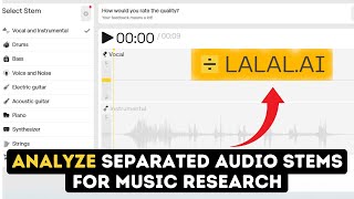 How to Analyze Separated Audio Stems for Music Research on Lalal.ai 2025