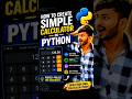 🔥🤖 Python Calculator Project | Simple Calculator Using Python Code 🐍 #python #pythonforbeginners