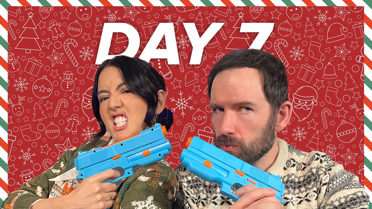 Рождественский челлендж, день 7: Джейн против Энди | Испытание с использованием светового пистоле...