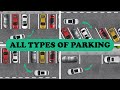 All types of parking in one parallelstraightangle parking
