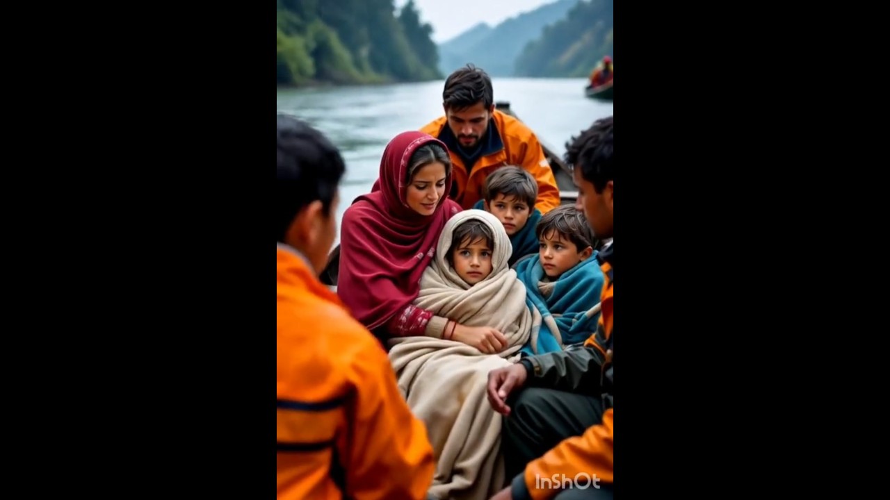 “Flood Rescue Story | Heavy Rain, Family Saved by Boat 🚤💧”   