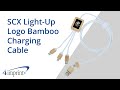SCX Light-Up Logo Bamboo Charging Cable from 4imprint