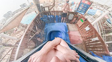 Liwa Looping Slide - YAS Waterworld - 4K - Wide Angle