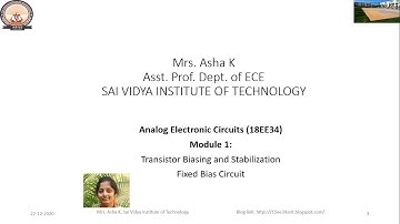 Fixed bias Design and Analysis and Stability Factor M1 C9