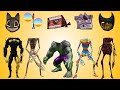 WRONG HEADS CARTOON CAT HULK, SIREN HEAD ROBLOX, GREEN HOUSE HEAD, SIREN HEAD BLOOD,SIREN HEAD RUBIK