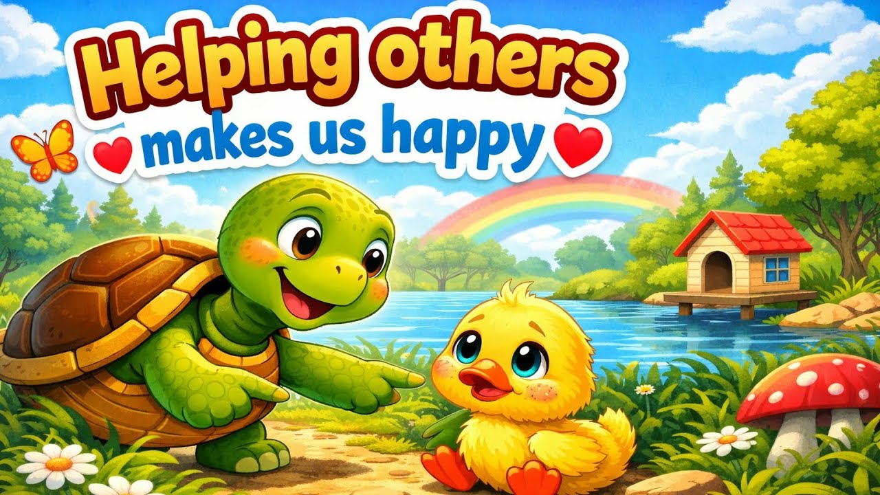 Helping others brings happiness 💖 | Kids Moral Story | Tiny Tales Town 