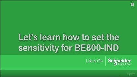 How to set the sensitivity for UPS BE800-IND