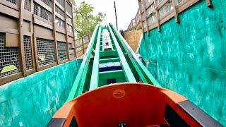 LAUNCHED LOG FLUME: Catapult Falls, Intamin Water Ride, SeaWorld San Antonio