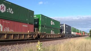 Union Pacific Stacks Westbound on Opposite Main