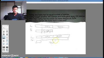 Primary 5 Math - Using the Model Method to have a better understanding.