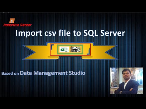 Bulk insert from csv file to SQL server