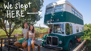 GORGEOUS DOUBLE DECKER BUS HOUSE  DIY PROJECT IN PORTUGAL