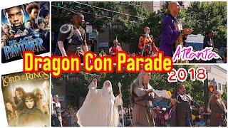 Dragon Con Parade 2018 Atlanta #10 Lord of the Ring, Beauty and the Beast, Black Panther