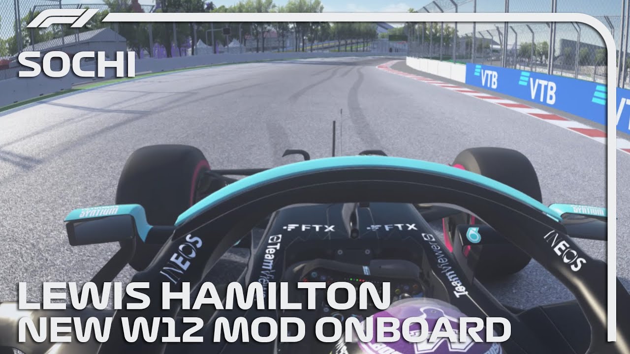 Lewis Hamilton w/ New W12 Mod Onboard Lap Around Sochi | Assetto Corsa ...