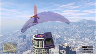 GTA 5 Parachute Cars Funny Moments!! screenshot 5