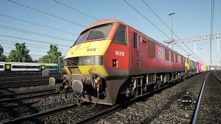 TSW 6 | Class 90 DB Cargo 90018 | London Euston to Milton Keynes | Route Let's Play | Gaming Video