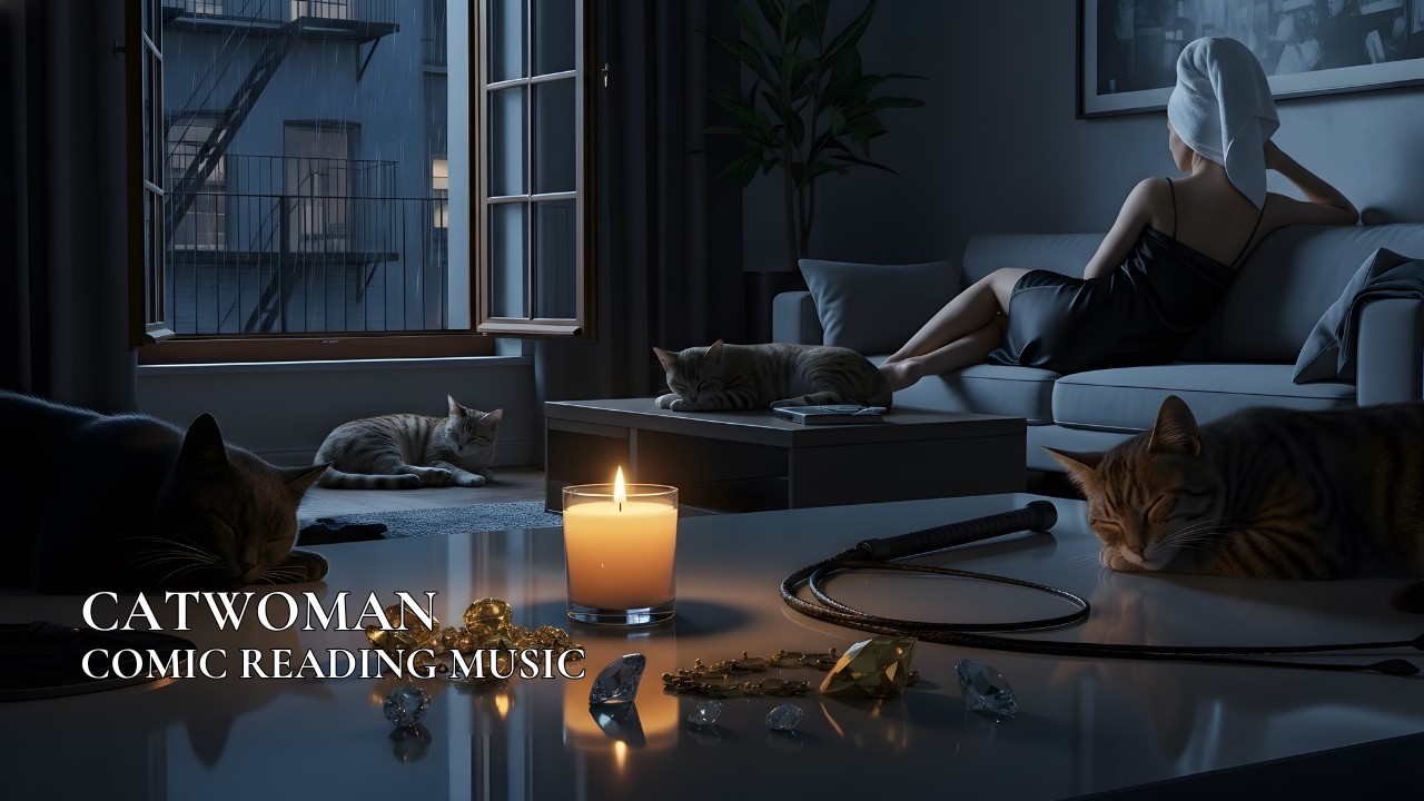 Catwoman (Selina Kyle) | Comic Reading Music | Noir Lounge Downtempo (No Vocals)