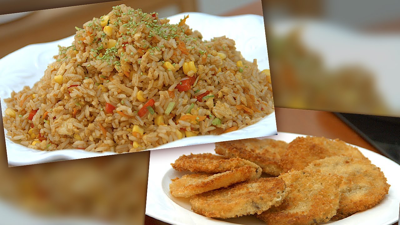 Arroz Taiwanés y Ruedas de Berenjena Tostadas - La Cocina de Eugenia