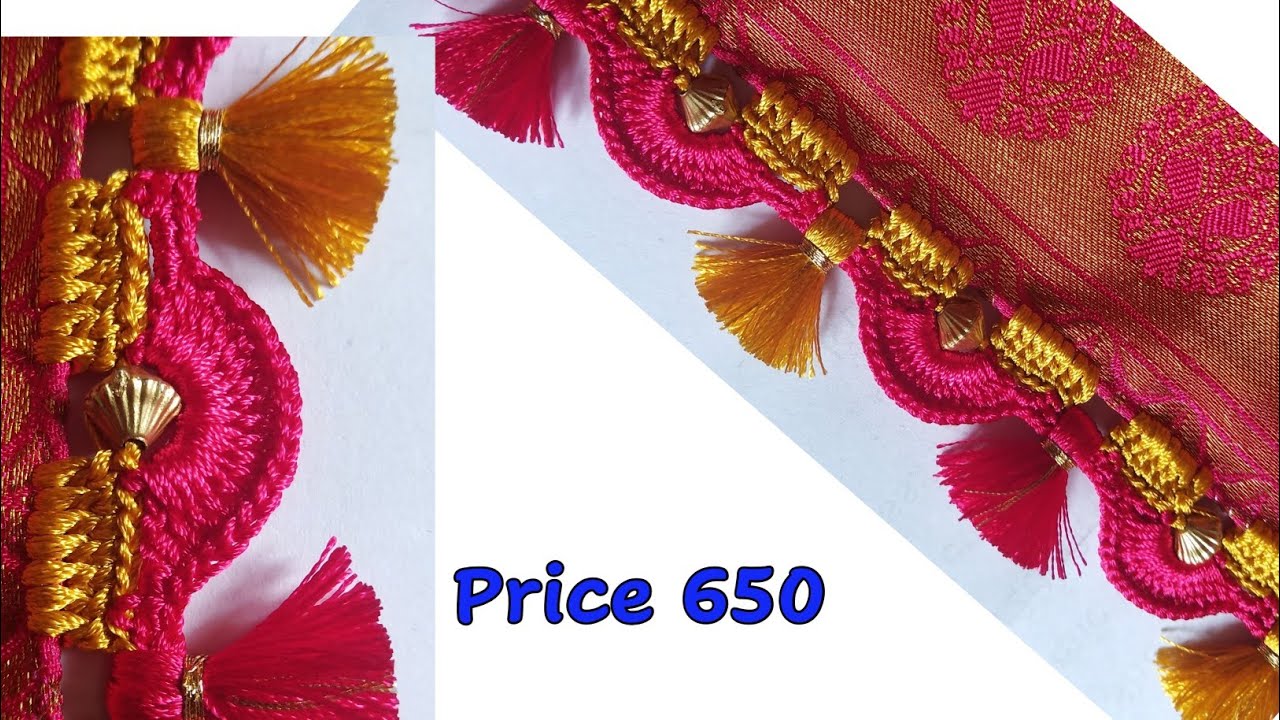 Saree kuchu #67 // ಸೀರೆ ಕುಚ್ಚು /how to make beautiful Saree kuchu Design for begginers