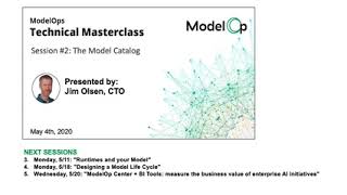 ModelOps Technical Masterclass 2/5