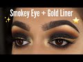 SMOKEY EYE + GOLD LINER | Chelseasmakeup