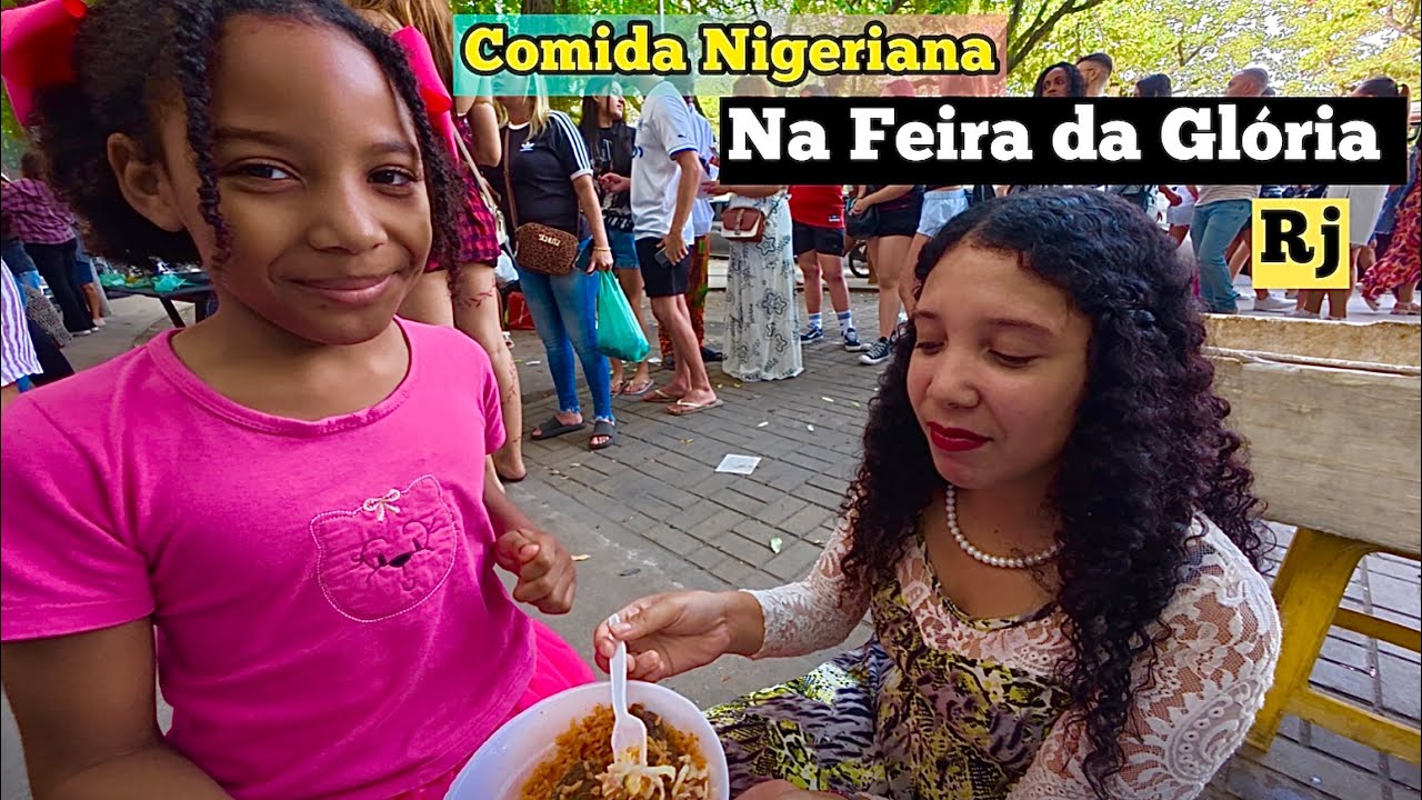 “Família Brasileira Experimenta Jollof Comida Nigeriana  Pela 1ª Vez!” Na Feira da Glória Rj