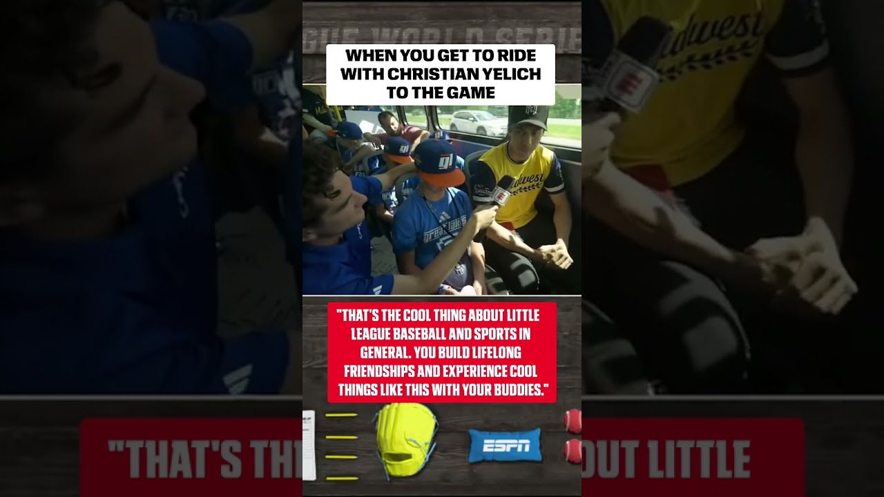 Christian Yelich on the importance of playing Little League ⚾️