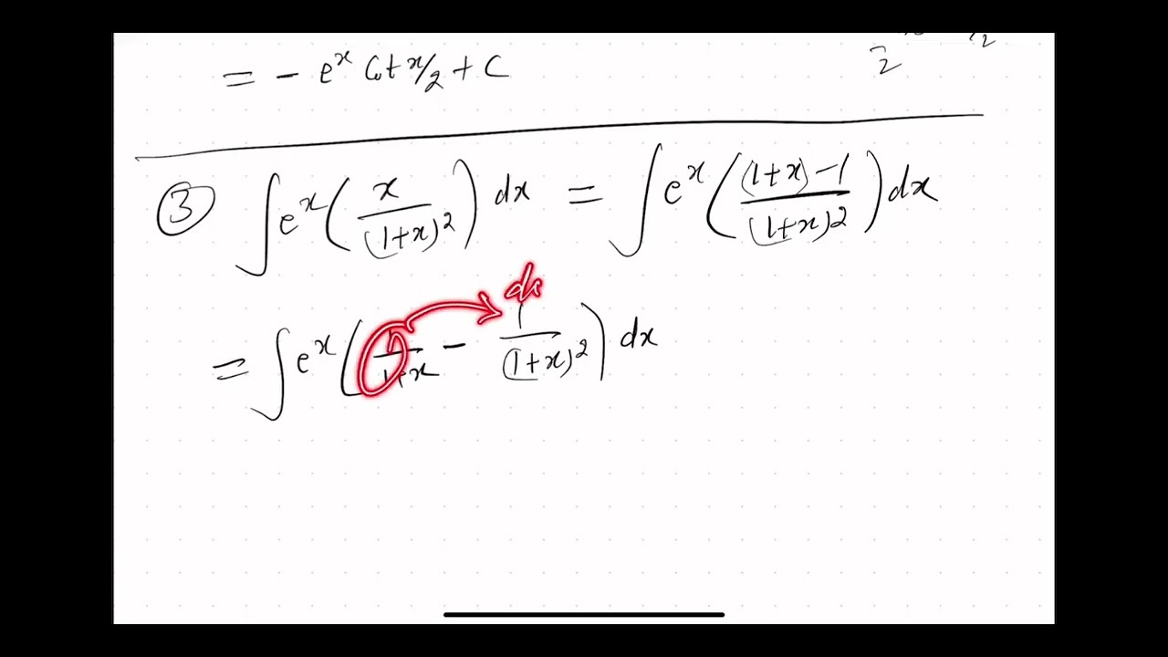 Integral with an Exponent function 2/4