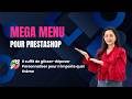 Mega Menu PRO : Créateur de menu PrestaShop - Glisser-déposer, personnalisable