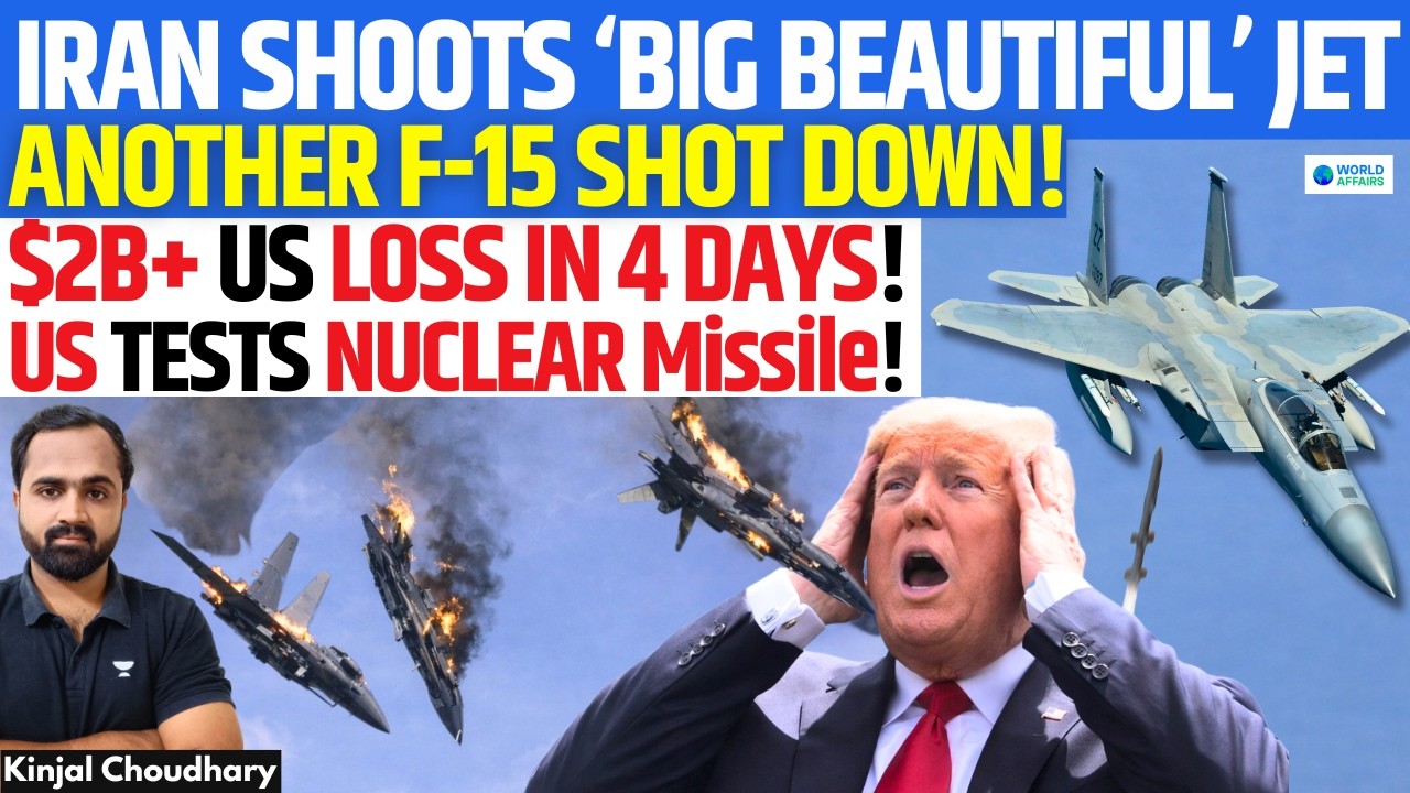 Iran Shoots Down Another US F-15! $2B Military Loss In 4 Days As US Tests Nuclear Missile | Kinjal