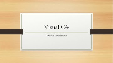 Variable Initialization Part 2