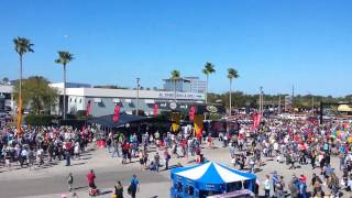 Dan and Tom ride the Ferris Wheel at Daytona 500