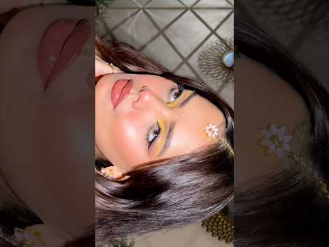 Navratri Day 1 - Yellow 🌼 #navratri #navratrispecial #navratrimakeup