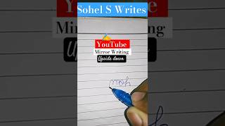 Youtube in the mirror writing Shorts youtube mirrorwriting relaxing visual handlettering